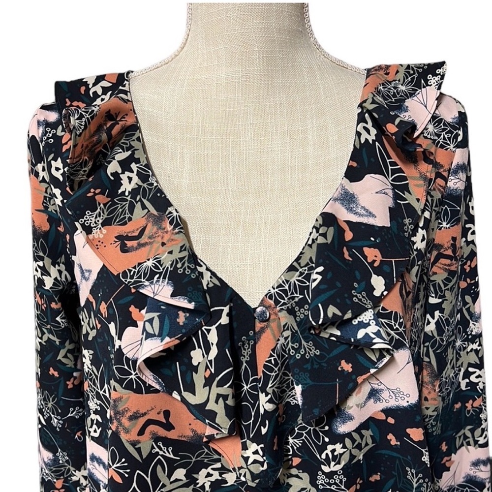 Sanctuary Poet Ruffle Floral Blouse - Picture 3 of 7